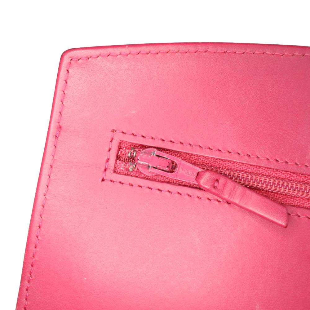 Red Leather Chanel Wallet On Chain