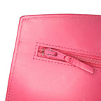 Red Leather Chanel Wallet On Chain