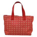 Red Nylon Chanel Tote