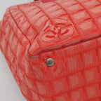 Red Nylon Chanel Tote