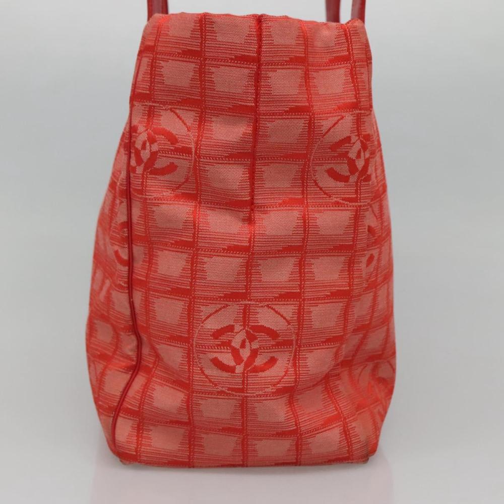 Red Nylon Chanel Tote