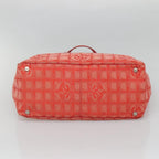Red Nylon Chanel Tote