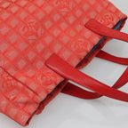 Red Nylon Chanel Tote