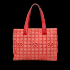 Red Nylon Chanel Travel Line