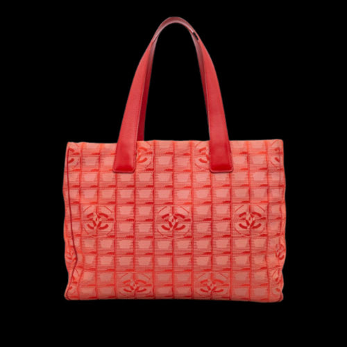 Red Nylon Chanel Travel Line