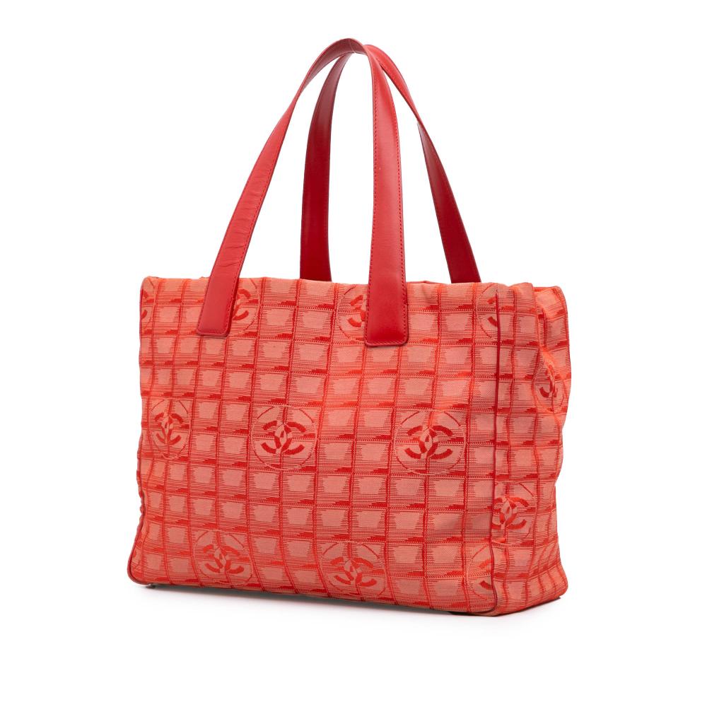 Red Nylon Chanel Travel Line