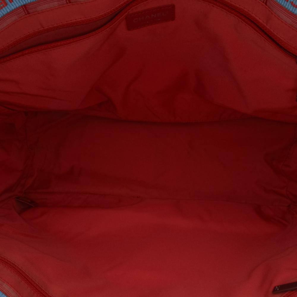 Red Nylon Chanel Travel Line