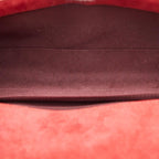Red Suede Chanel Shoulder Bag