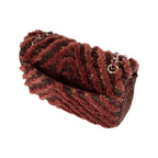 Red Wool Chanel Flap Bag