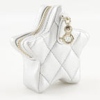 Silver Leather Chanel Shoulder Bag
