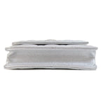 Silver Leather Chanel Shoulder Bag