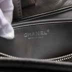 Silver Leather Chanel Tote