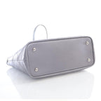 Silver Leather Chanel Tote