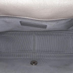 Silver Leather Chanel Flap Bag