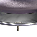 Silver Leather Chanel Clutch