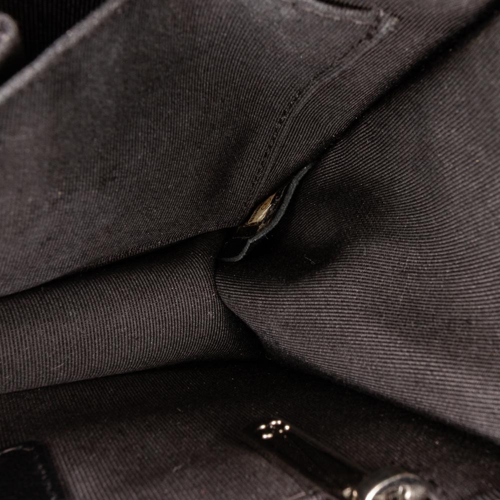 Silver Leather Chanel Flap Bag