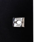 Silver Leather Chanel Flap Bag