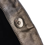 Silver Leather Chanel Tote