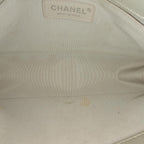 Silver Leather Chanel Flap Bag
