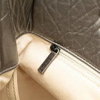 Silver Leather Chanel Tote