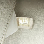 Silver Leather Chanel Flap Bag