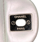 Silver Leather Chanel Flap Bag