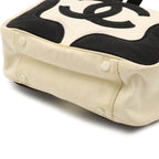 White Canvas Chanel Tote