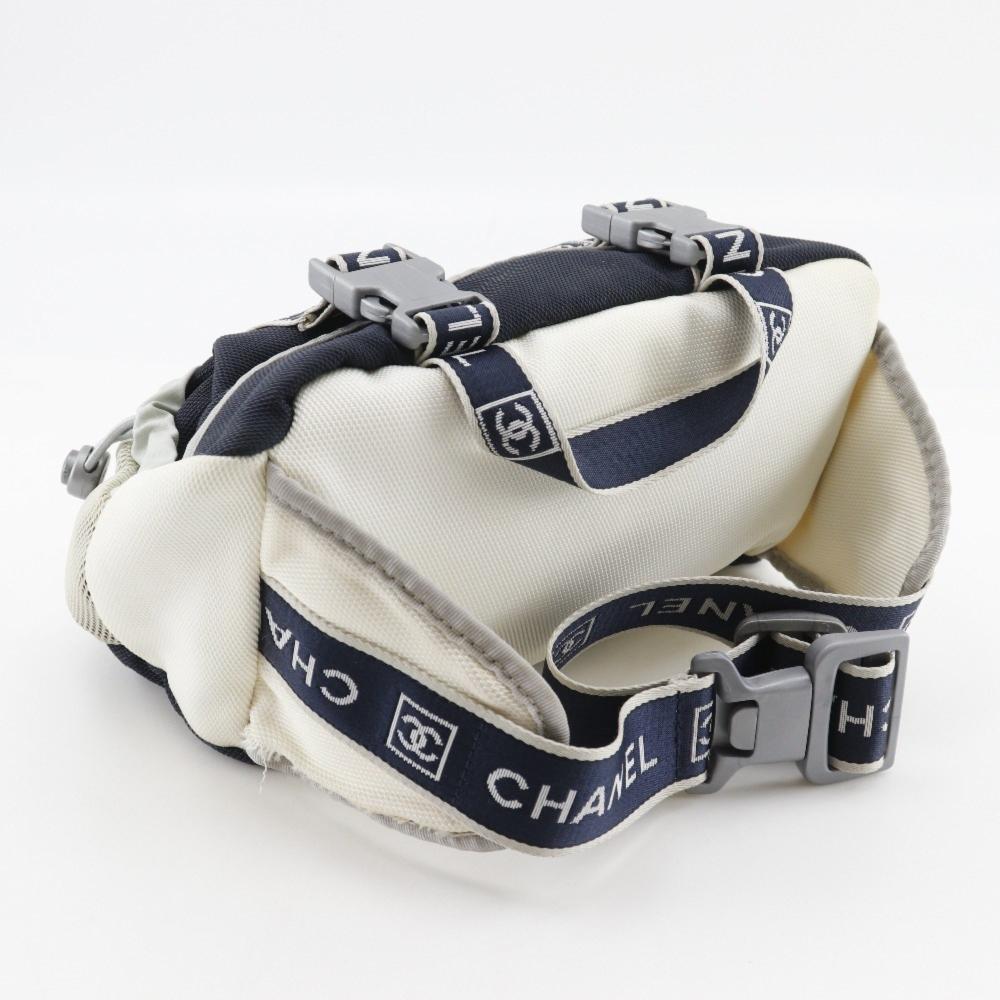 White Canvas Chanel Belt Bag