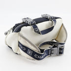White Canvas Chanel Belt Bag