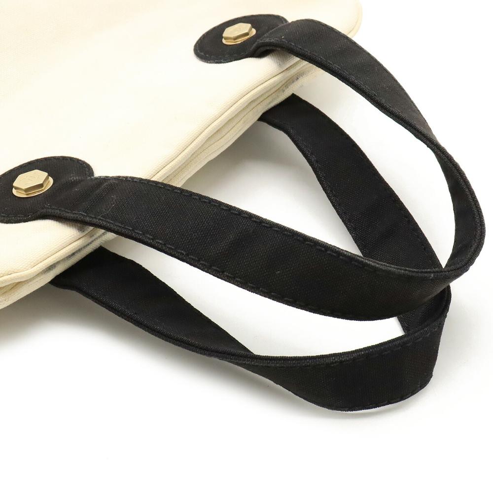 White Canvas Chanel Tote