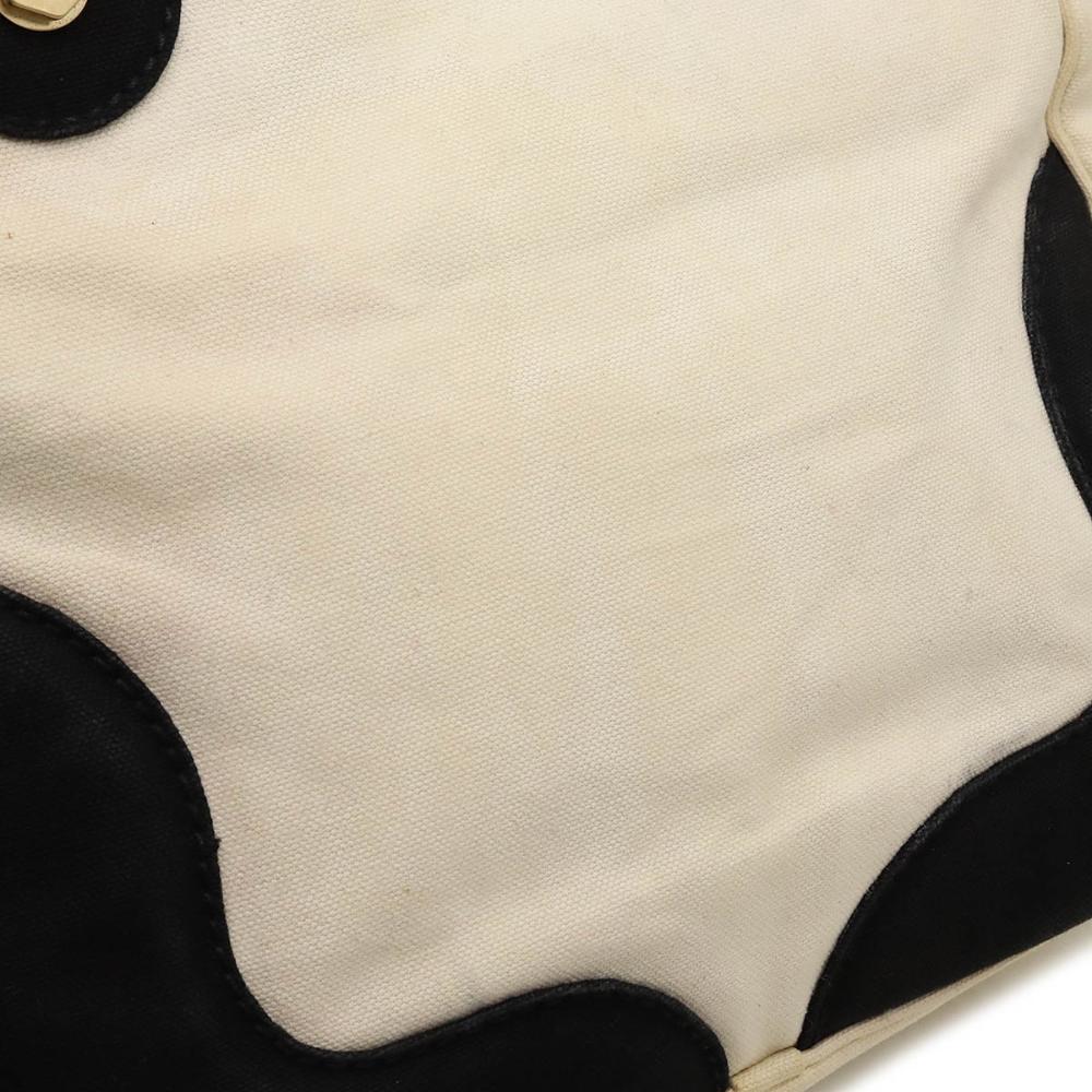 White Canvas Chanel Tote