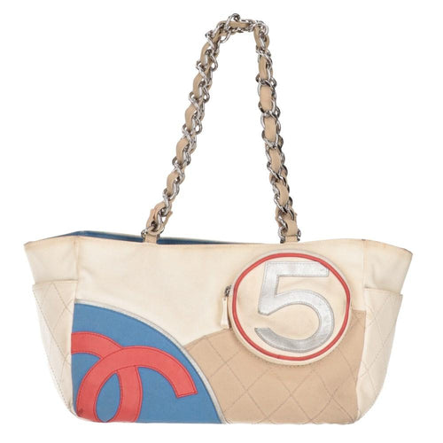 White Cotton Chanel Tote