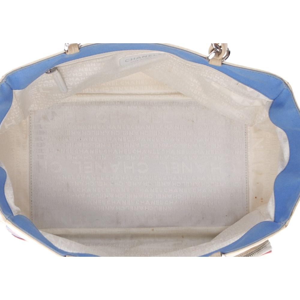 White Cotton Chanel Tote