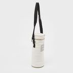 White Fabric Chanel Shoulder Bag