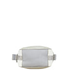 White Fabric Chanel Bucket Bag
