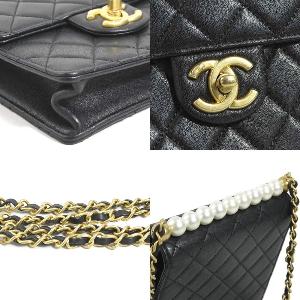 White Fabric Chanel Shoulder Bag