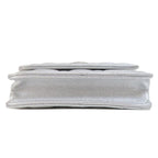 White Fabric Chanel Shoulder Bag