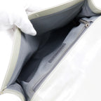 White Fabric Chanel Flap Bag