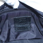 White Fabric Chanel Shoulder Bag