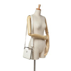 White Leather Chanel Clutch