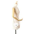 White Leather Chanel Flap Bag