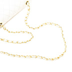White Leather Chanel Flap Bag