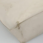 White Leather Chanel Tote