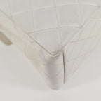 White Leather Chanel Shoulder Bag