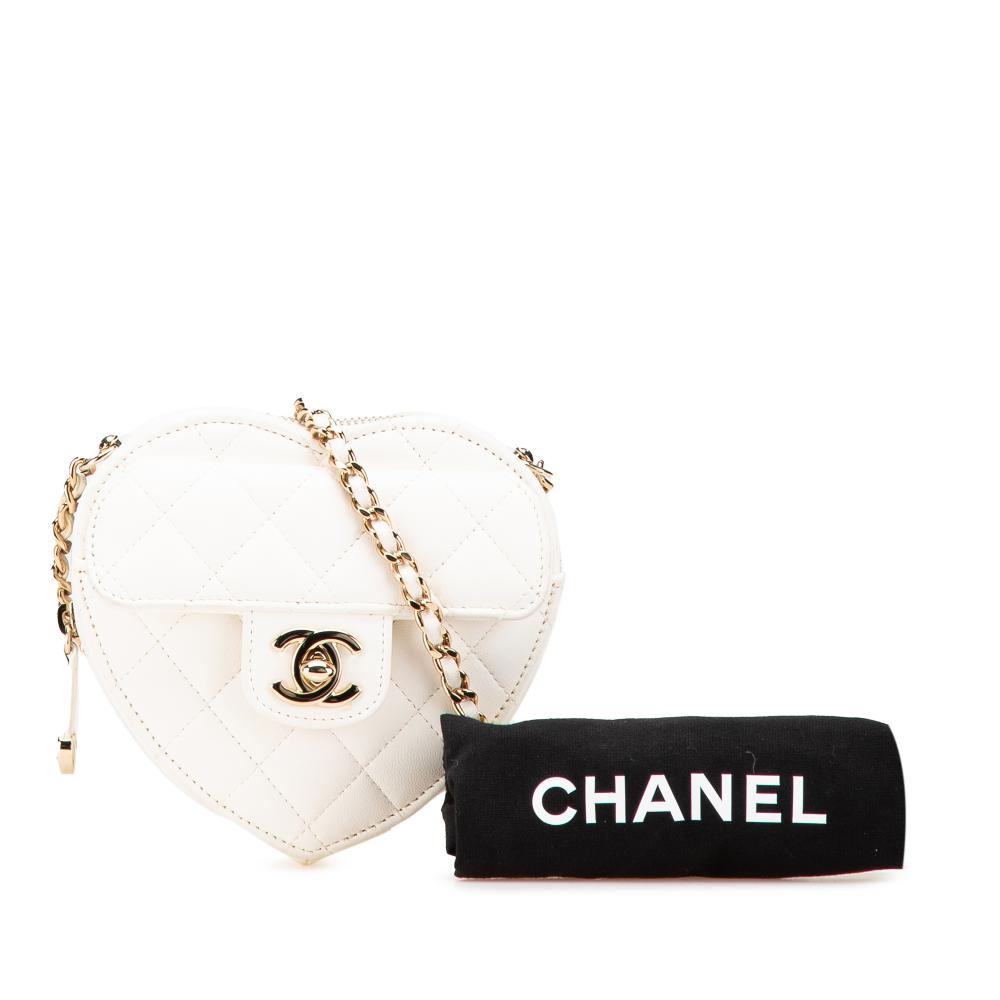 White Leather Chanel Flap Bag
