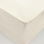 White Leather Chanel Tote