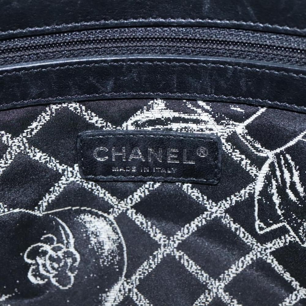 White Leather Chanel Tote