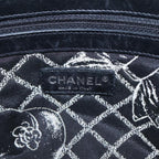 White Leather Chanel Tote