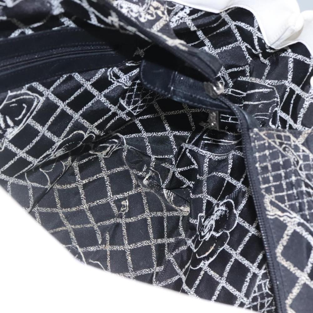 White Leather Chanel Tote