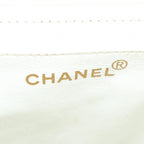 White Leather Chanel Shoulder Bag
